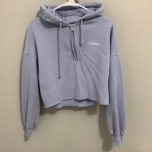 Hollister quarter zip hoodie